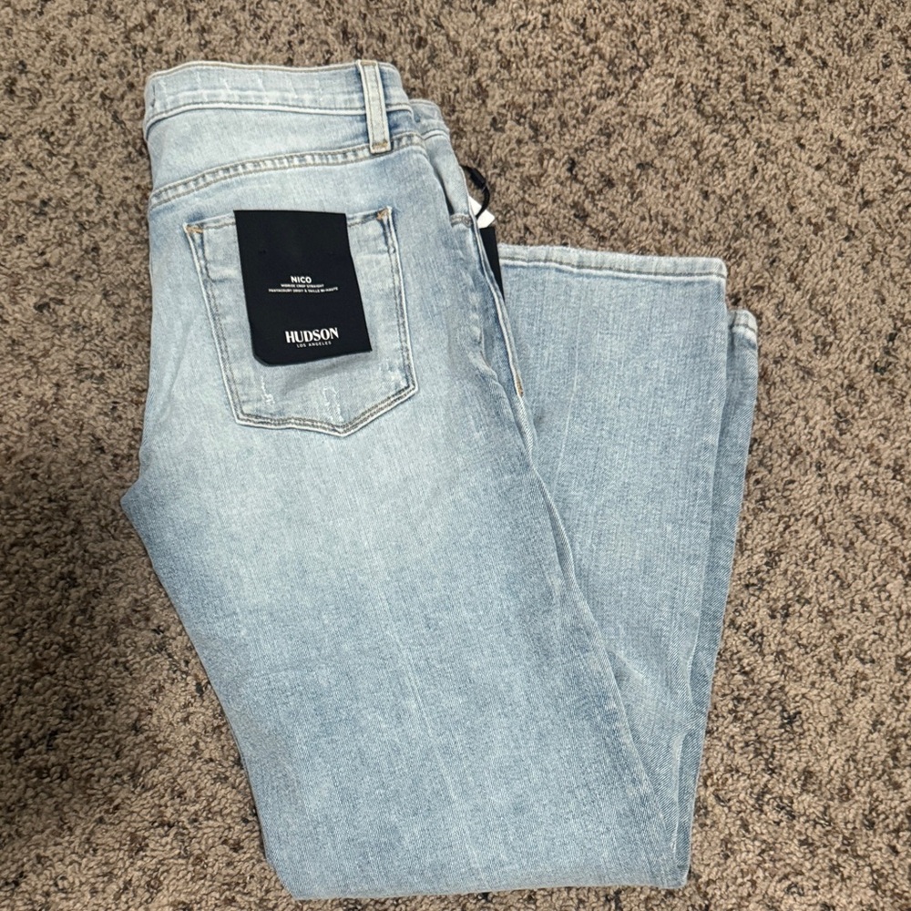 Hudson Jeans Nico mid rise crop straight size 27 in New Dawn